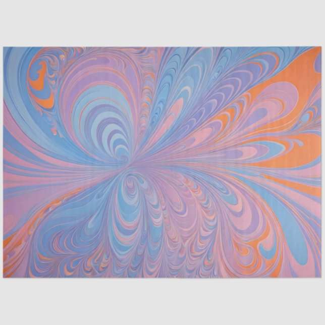 Farbenfrohe Psychedelia Airbrush Kunstdruckpapier Seidenpapier (Vorderseite)