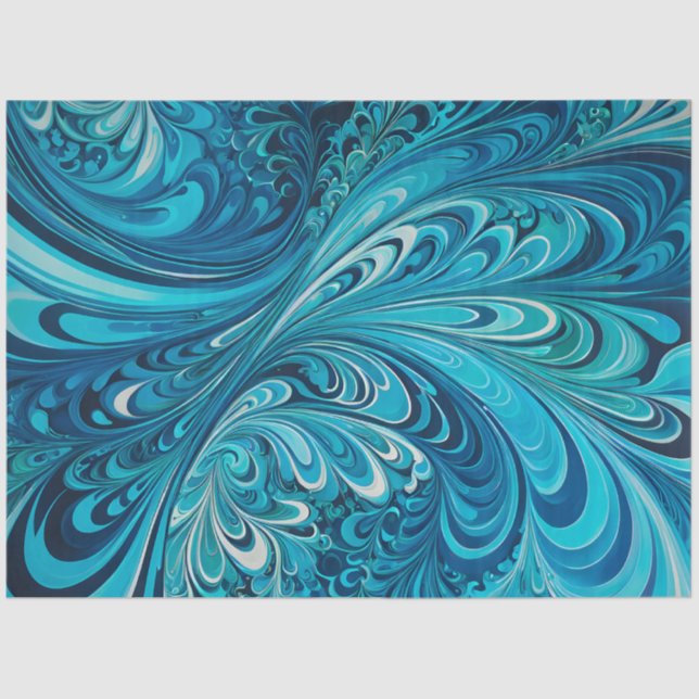 Farbenfrohe Psychedelia Airbrush Kunstdruckpapier Seidenpapier (Vorderseite)