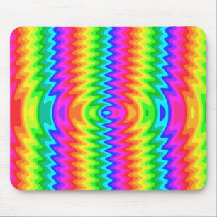 Farbenfrohe Psychedelic Mousepad
