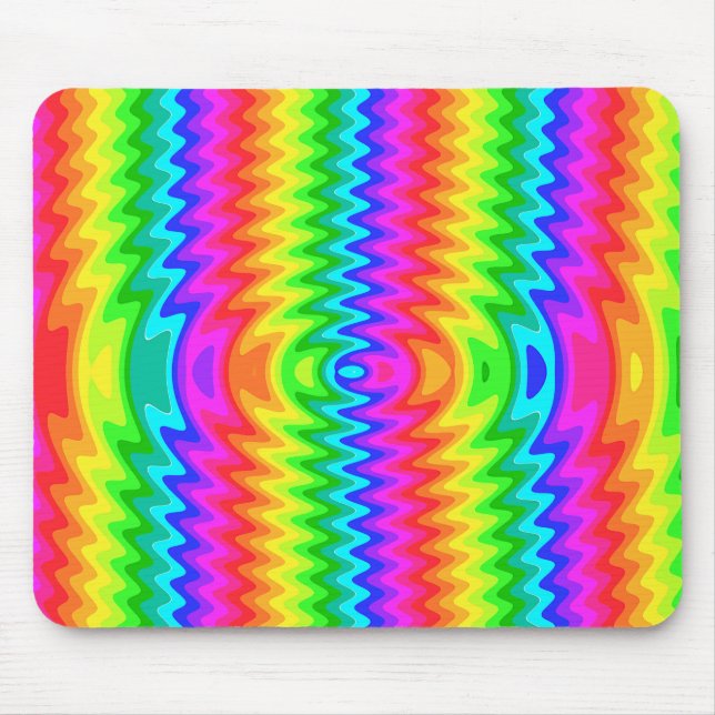 Farbenfrohe Psychedelic Mousepad (Vorne)