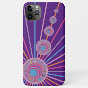Farbenfrohe Psychedelic Surreal Clock Lines Circle Case-Mate iPhone Hülle
