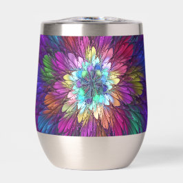 Farbenfrohe Psychedelische Blume Abstraktes Frakta