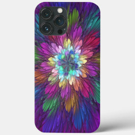 Farbenfrohe Psychedelische Blume Abstraktes Frakta Case-Mate iPhone Hülle