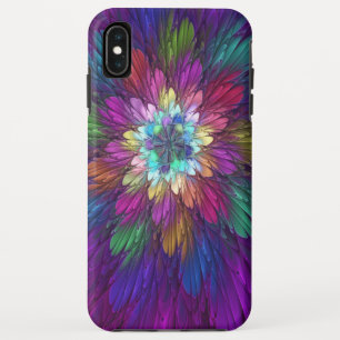 Farbenfrohe Psychedelische Blume Abstraktes Frakta Case-Mate iPhone Hülle