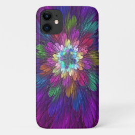 Farbenfrohe Psychedelische Blume Abstraktes Frakta Case-Mate iPhone Hülle