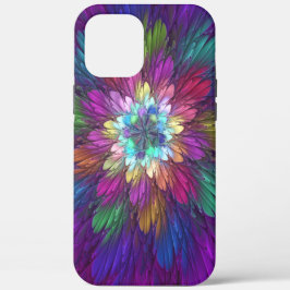 Farbenfrohe Psychedelische Blume Abstraktes Frakta Case-Mate iPhone Hülle