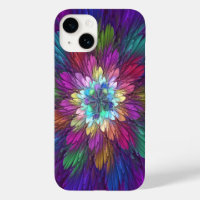 Farbenfrohe Psychedelische Blume Abstraktes Frakta