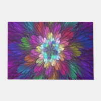 Farbenfrohe Psychedelische Blume Abstraktes Frakta