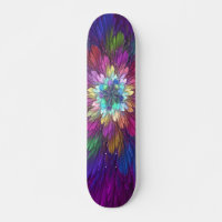 Farbenfrohe Psychedelische Blume Abstraktes Frakta
