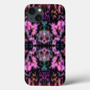 Farbenfrohe psychedelische Kaleidoskop-Skulpturen iPhone 13 Hülle