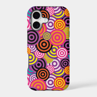 farbenfrohe psychedelische Kreise Handyhülle