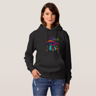 Farbenfrohe psychedelische Pilze Hoodie