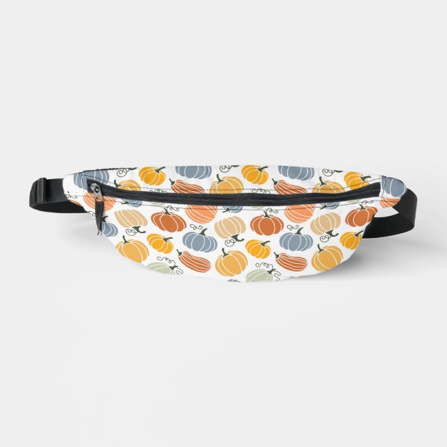 Farbenfrohe Pumpkin Gourd Pattern Bauchtasche (Vorderseite)
