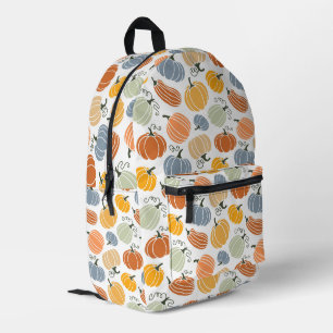 Farbenfrohe Pumpkin Gourd Pattern Bedruckter Rucksack