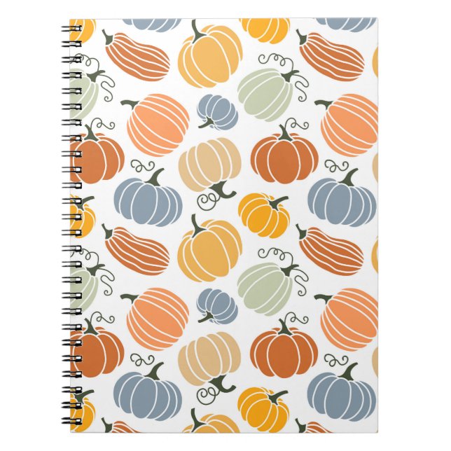 Farbenfrohe Pumpkin Gourd Pattern Notizblock (Vorderseite)