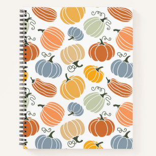Farbenfrohe Pumpkin Gourd Pattern Notizbuch
