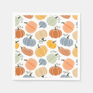 Farbenfrohe Pumpkin Gourd Pattern Serviette