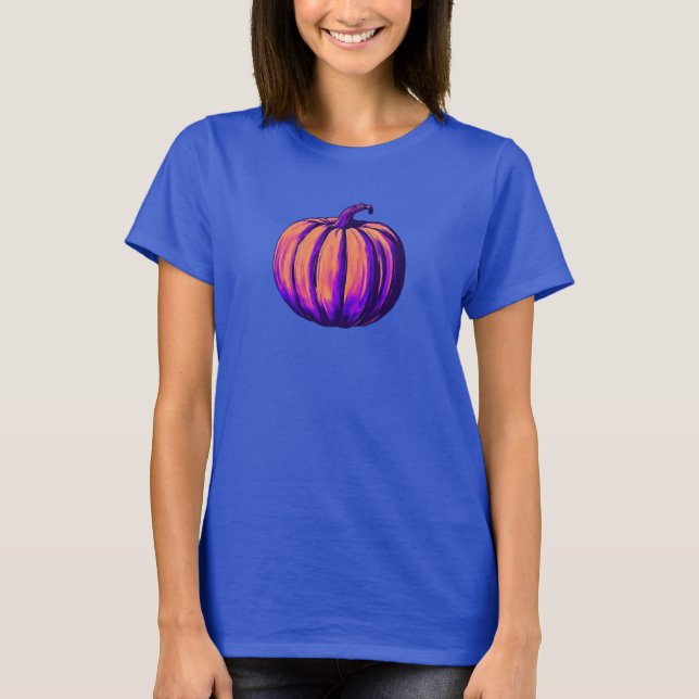Farbenfrohe Pumpkin T-Shirt (Vorderseite)