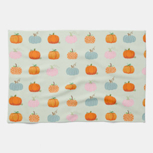 Farbenfrohe Pumpkins Geschirrtuch