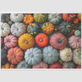 Farbenfrohe Pumpkins Gourds und Squash Decoupage Seidenpapier