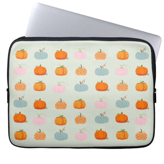 Farbenfrohe Pumpkins Laptopschutzhülle (Vorderseite)