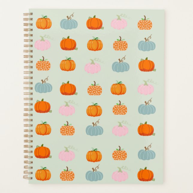 Farbenfrohe Pumpkins Planer (Vorderseite)