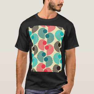 Farbenfrohe Punkte: abstraktes nahtloses Muster. T-Shirt