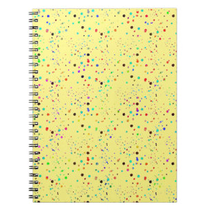 Farbenfrohe Punkte Notizbuch Notizblock