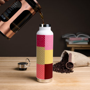 Farbenfrohe Punkte Stilvoll Trinkflasche