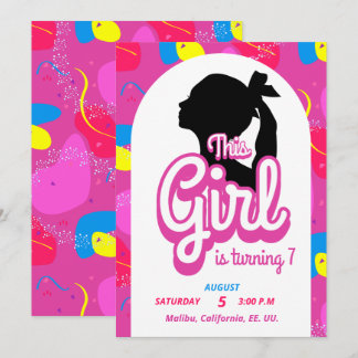 Farbenfrohe Puppe laden Einladung