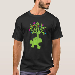farbenfrohe Puzzleteile Autismus-Bewusstsein Fried T-Shirt