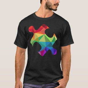Farbenfrohe Puzzleteile für Autismus T-Shirt