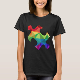 Farbenfrohe Puzzleteile für Autismus T-Shirt
