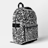 Farbenfrohe QR-Code-Backpack Ihre Farben Personali