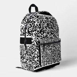 Farbenfrohe QR-Code-Backpack Ihre Farben Personali Bedruckter Rucksack