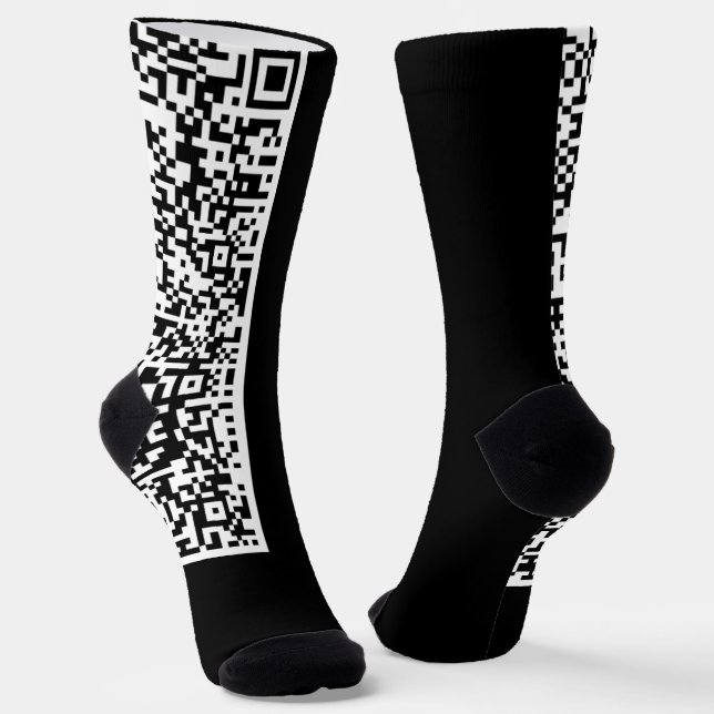 Farbenfrohe QR Code Scan Socks - Farben auswählen Socken (Gewinkelt)