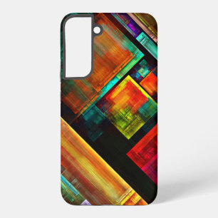Farbenfrohe Quadrate Modernes abstraktes Kunstmust Samsung Galaxy Hülle