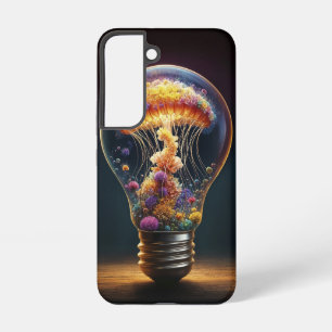 Farbenfrohe Quallen-Lampe traumhaft ozeanische Mag Samsung Galaxy Hülle