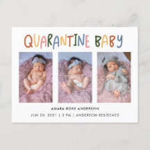 Farbenfrohe Quarantäne Baby 3 Foto Birth