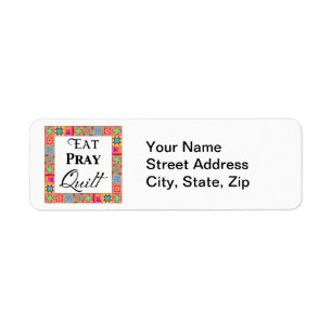 Farbenfrohe Quilt Blocks Border Art Eat Pray Quilt