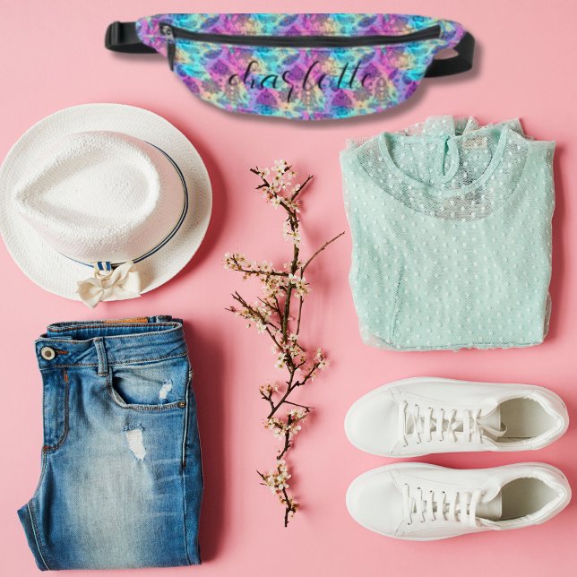 Farbenfrohe Rainbow Boho Tribal Art Pattern Bauchtasche (Von Creator hochgeladen)