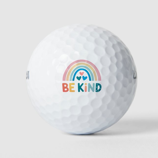 Farbenfrohe Rainbow Golfball (Vorderseite)