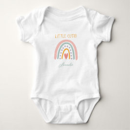Farbenfrohe Rainbow Illustrative Baby Show Baby Strampler