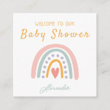 Farbenfrohe Rainbow Illustrative Baby Show