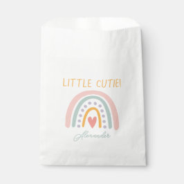 Farbenfrohe Rainbow Illustrative Baby Show Geschenktütchen