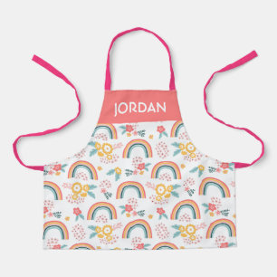 Farbenfrohe Rainbow-Muster Schürze
