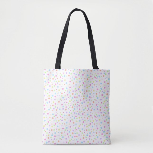 Farbenfrohe Rainbow Pastell Dot Pattern (Vorderseite)