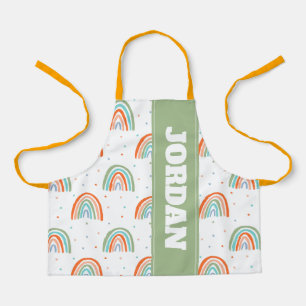 Farbenfrohe Rainbow Polka Dot Pattern Schürze