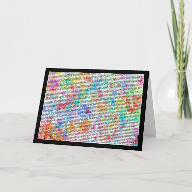 Farbenfrohe Ramblas die Karte (Vorderseite)