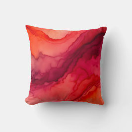 Farbenfrohe Rauch Art Square Kissen